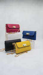 Rosetta Italian Leather Clutch Handbag