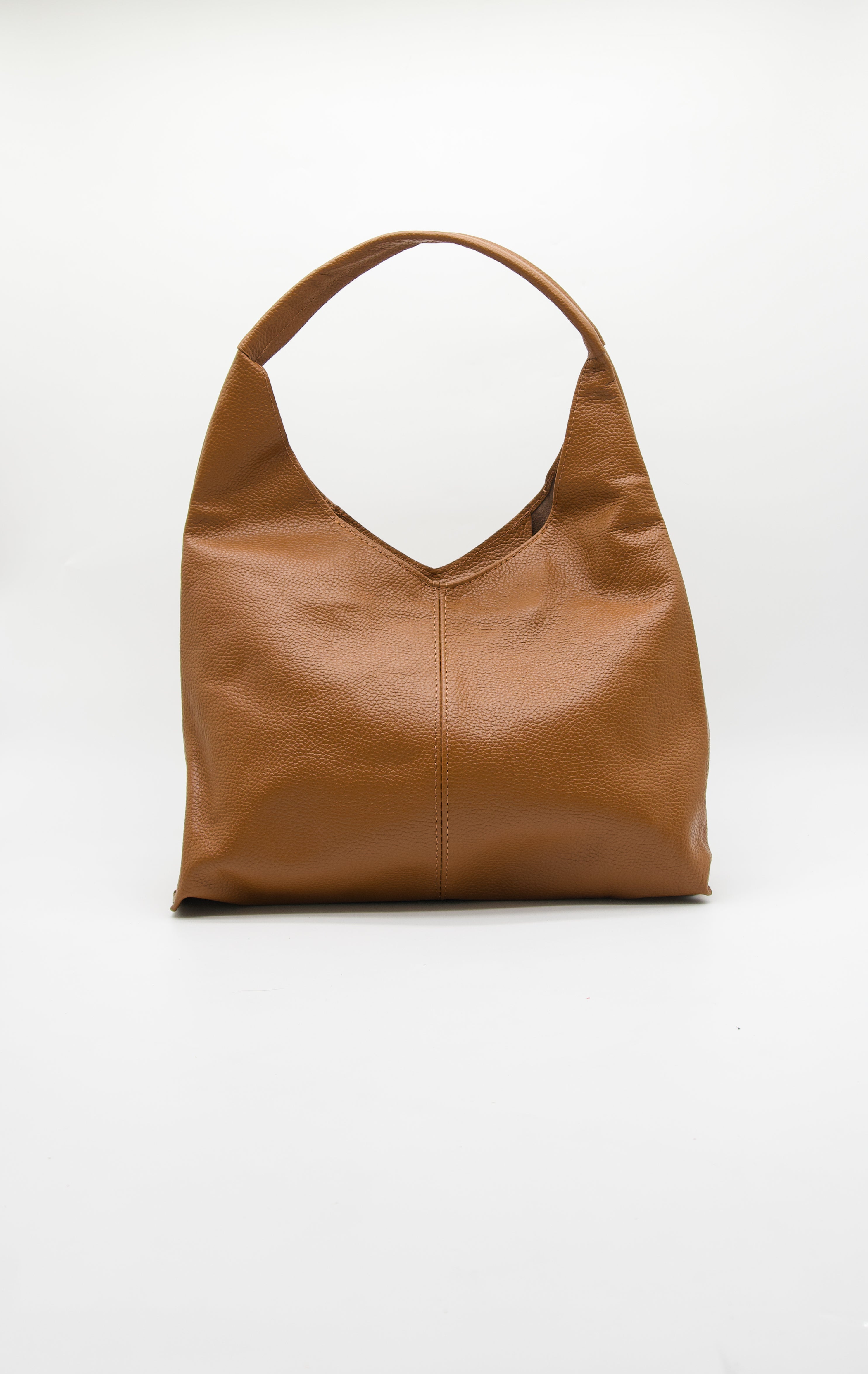 Gaia Hobo Slouch Italian Leather Tote Bag