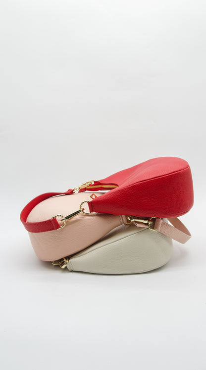 Lorenza Crescent Italian Leather Bag