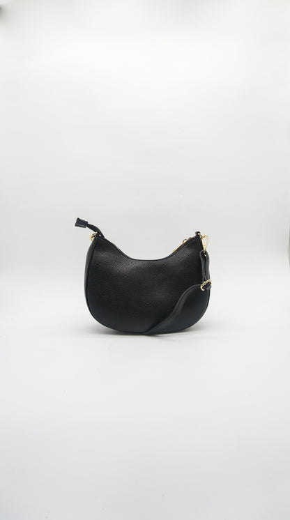 Lorenza Crescent Italian Leather Bag