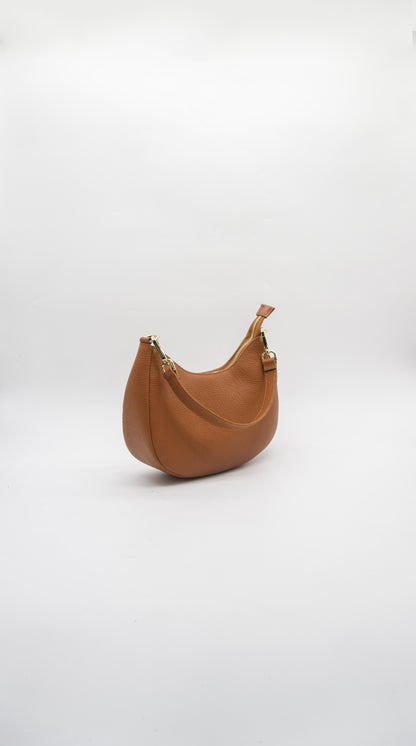 Lorenza Crescent Italian Leather Bag
