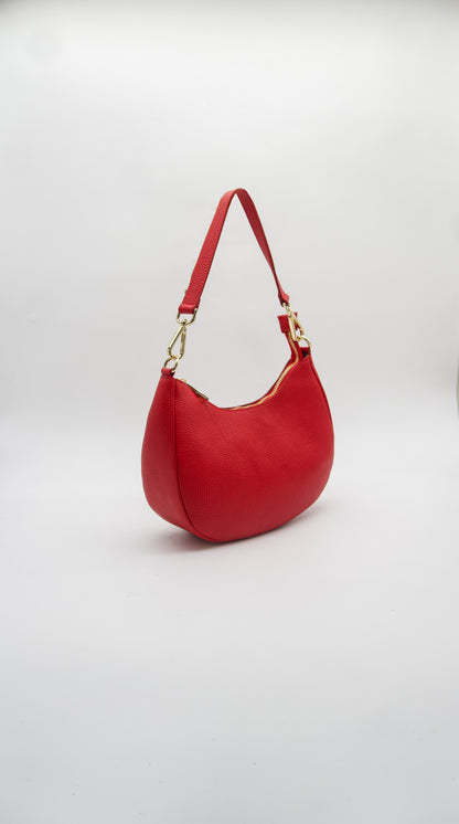 Lorenza Crescent Italian Leather Bag