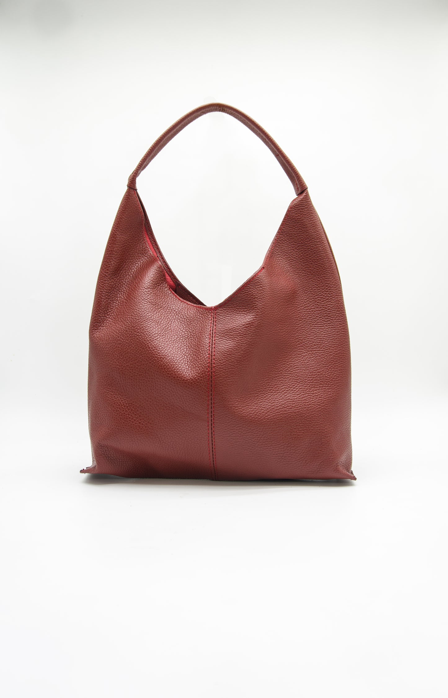 Gaia Hobo Slouch Italian Leather Tote Bag
