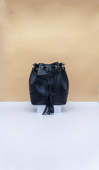 Eli Italian Leather Bucket Bag