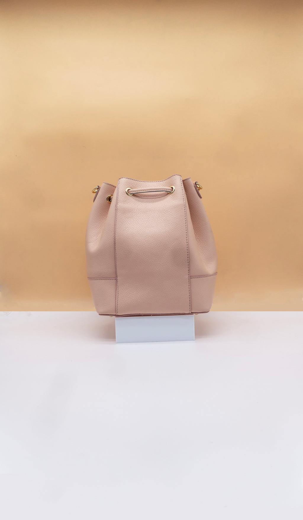 Eli Italian Leather Bucket Bag