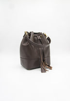 Eli Italian Leather Bucket Bag