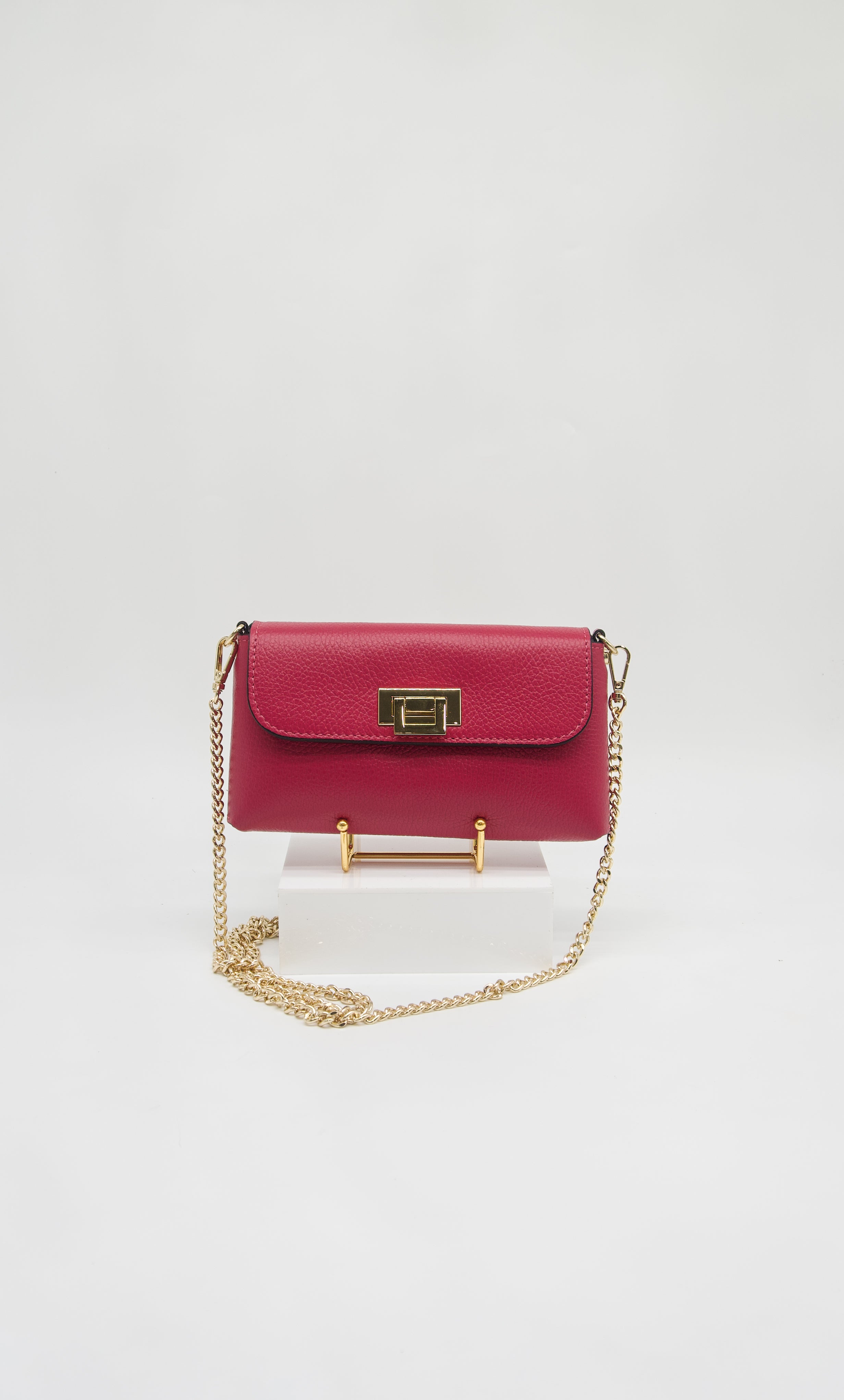 Rosetta Italian Leather Clutch Handbag