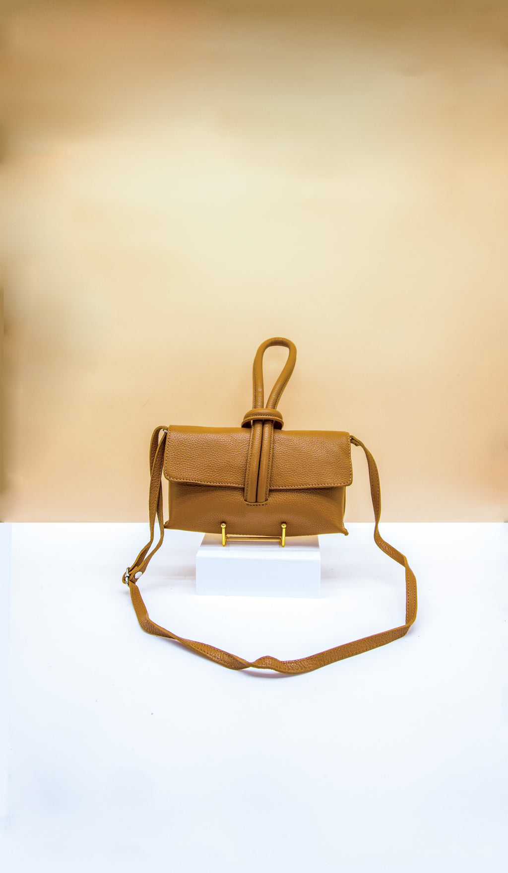 Giselle Top Handle Leather Clutch