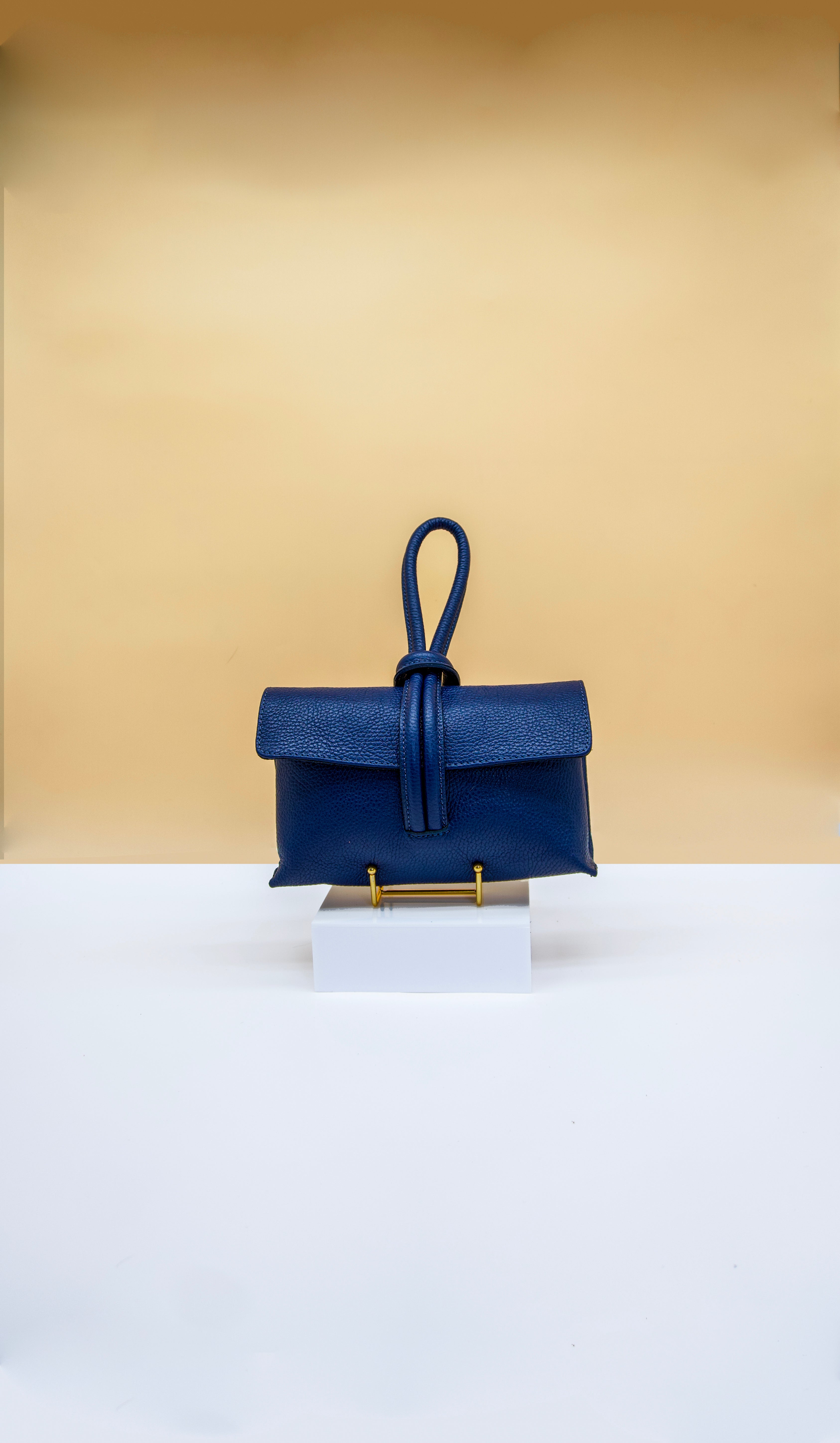 Giselle Top Handle Leather Clutch