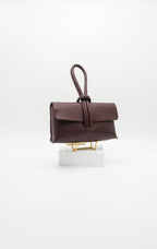 Giselle Top Handle Leather Clutch