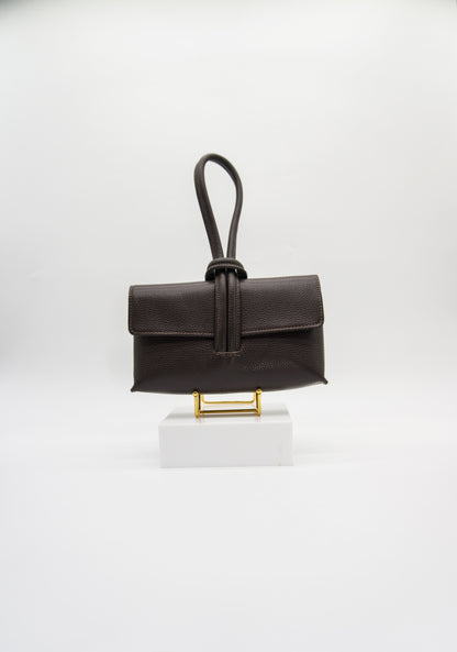Giselle Top Handle Leather Clutch