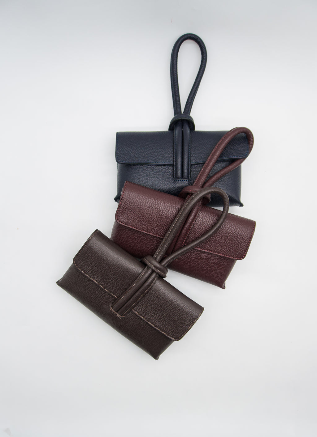 Giselle Top Handle Leather Clutch