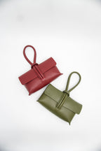 Giselle Top Handle Leather Clutch