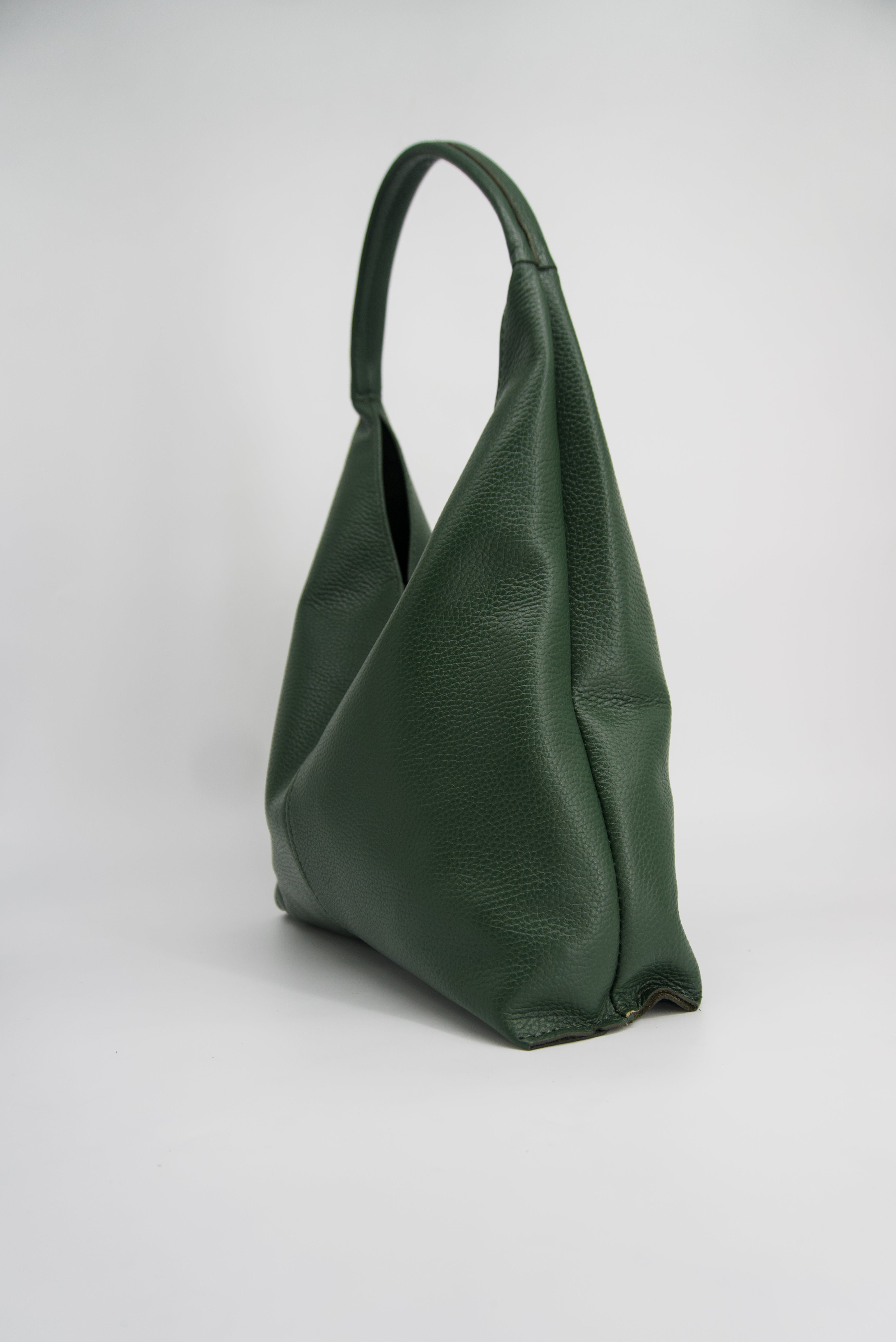 Gaia Hobo Slouch Italian Leather Tote Bag