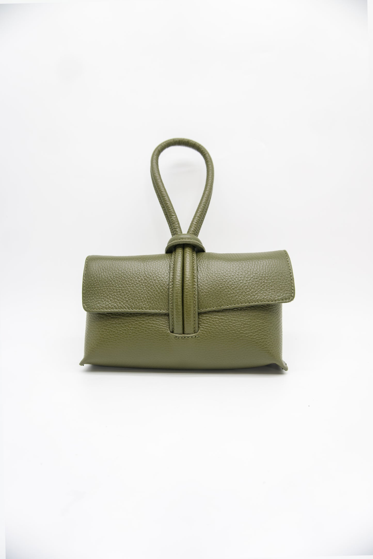 Giselle Top Handle Leather Clutch