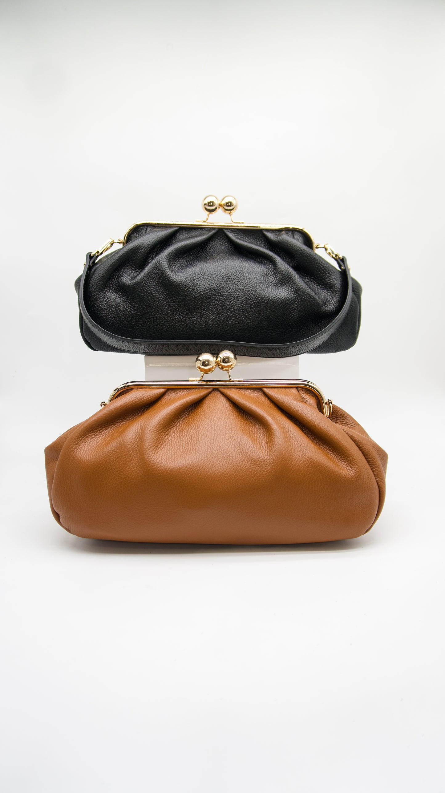 Carmella Oversized Kiss Lock Bag