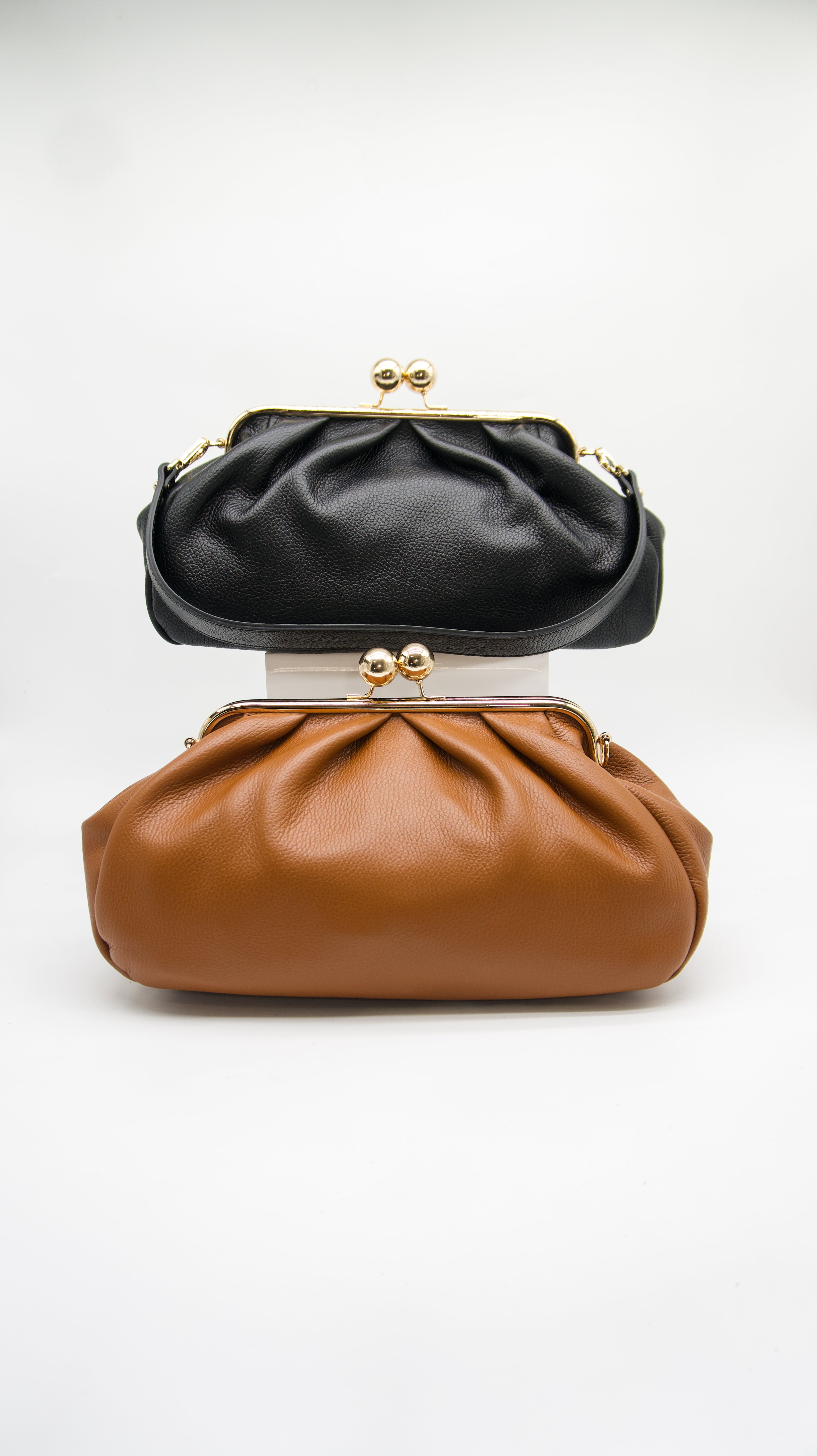Carmella Oversized Kiss Lock Bag