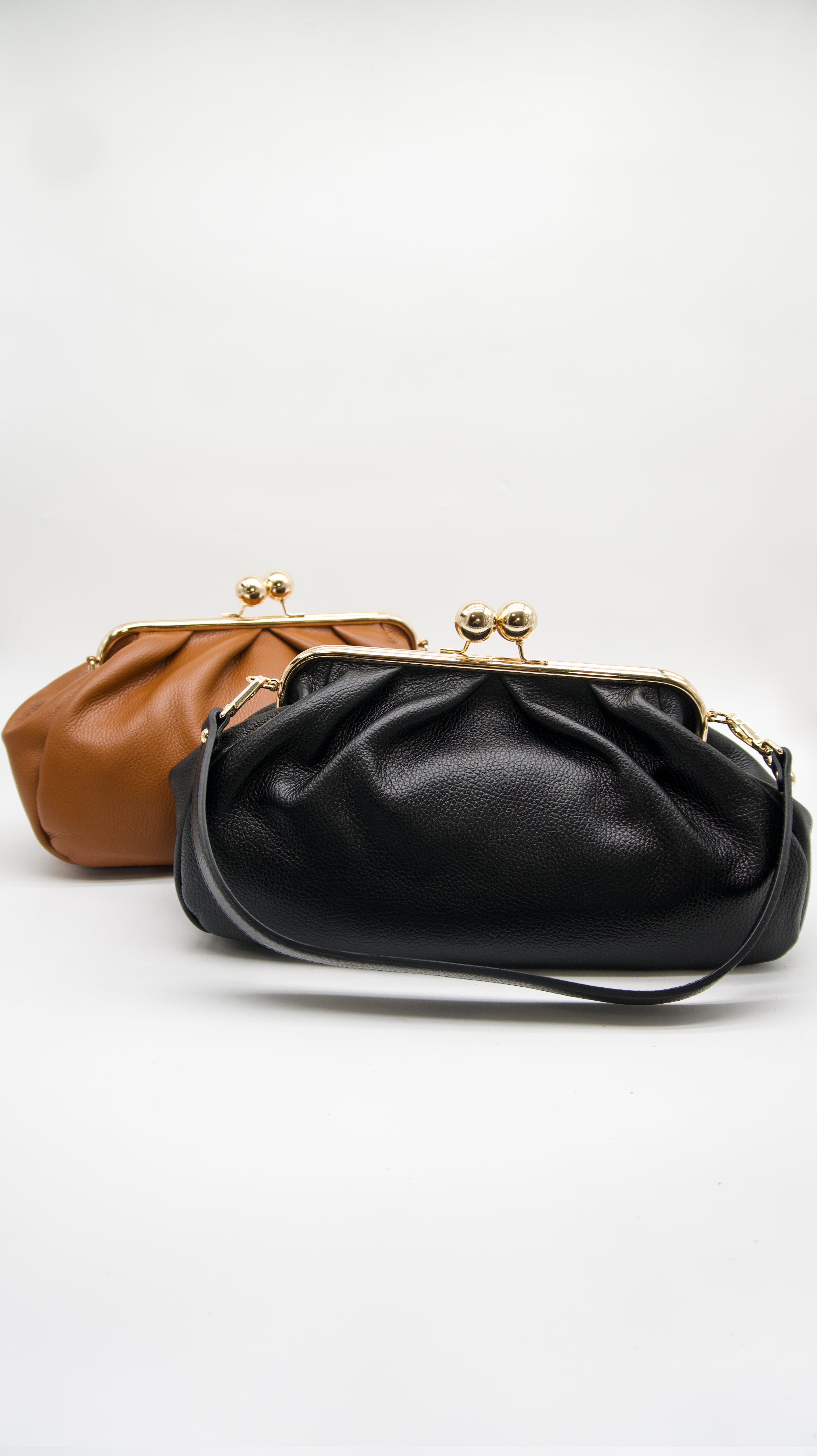 Carmella Oversized Kiss Lock Bag