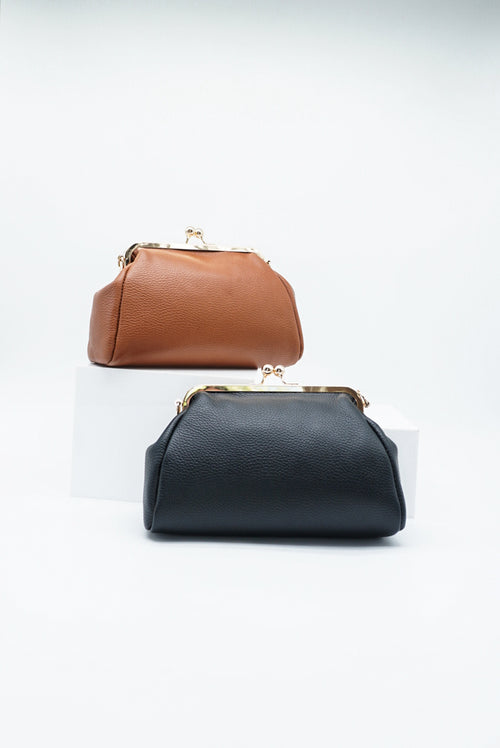 Adelina Kiss Lock Clutch Bag