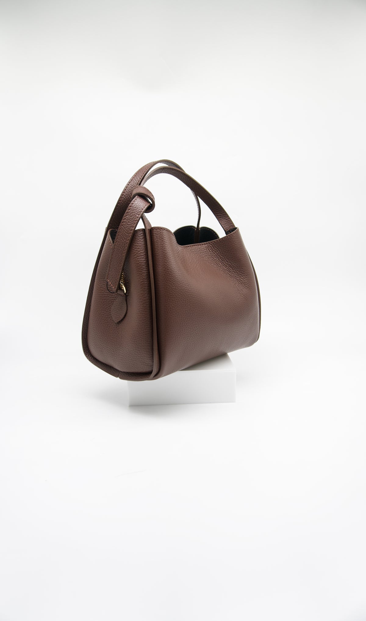 Ilaria Italian Leather Top Handle Tote