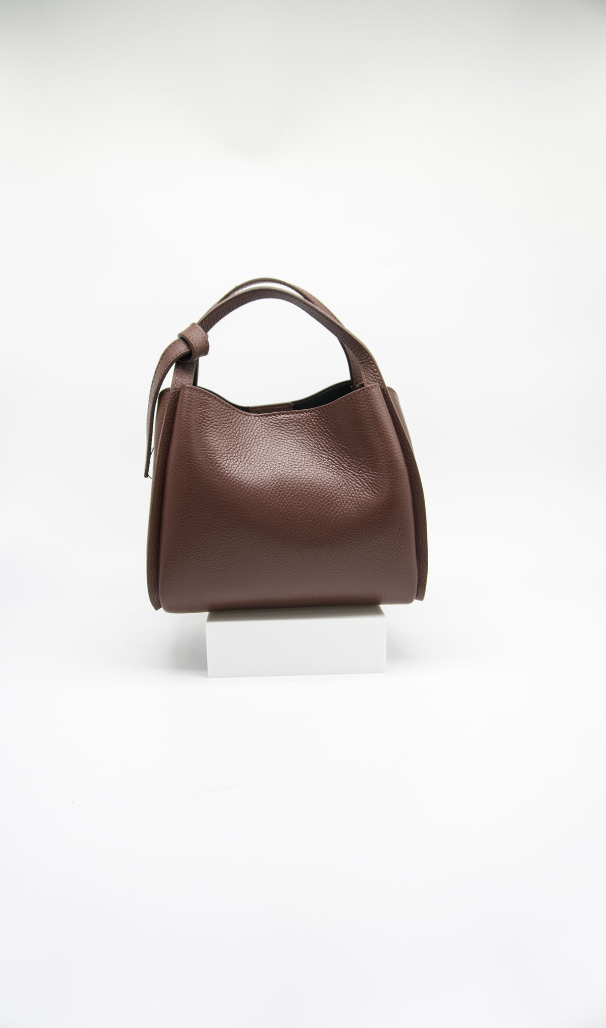 Ilaria Italian Leather Top Handle Tote