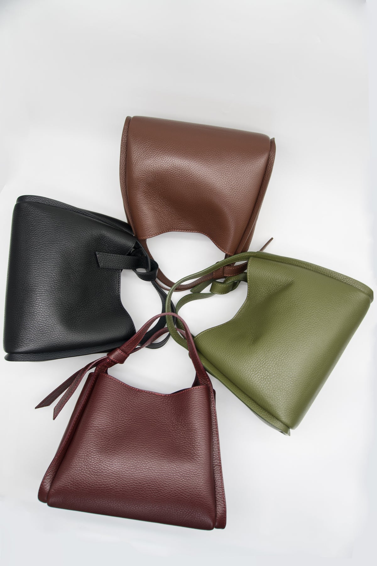 Ilaria Italian Leather Top Handle Tote