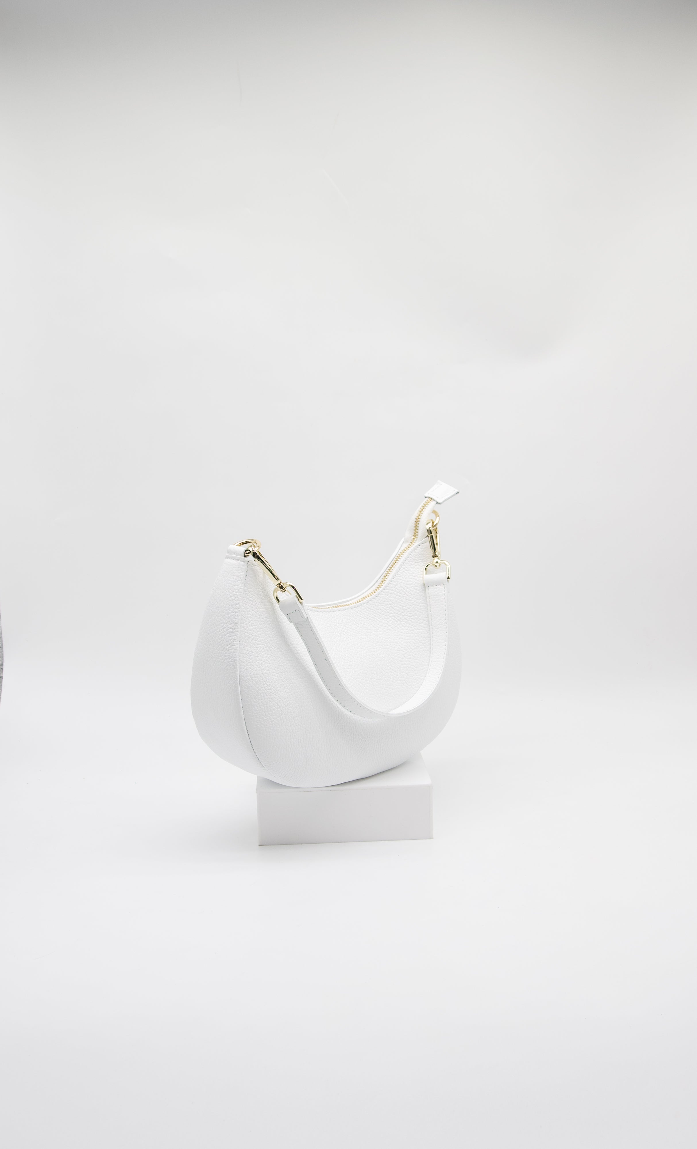 Lorenza Crescent Italian Leather Bag