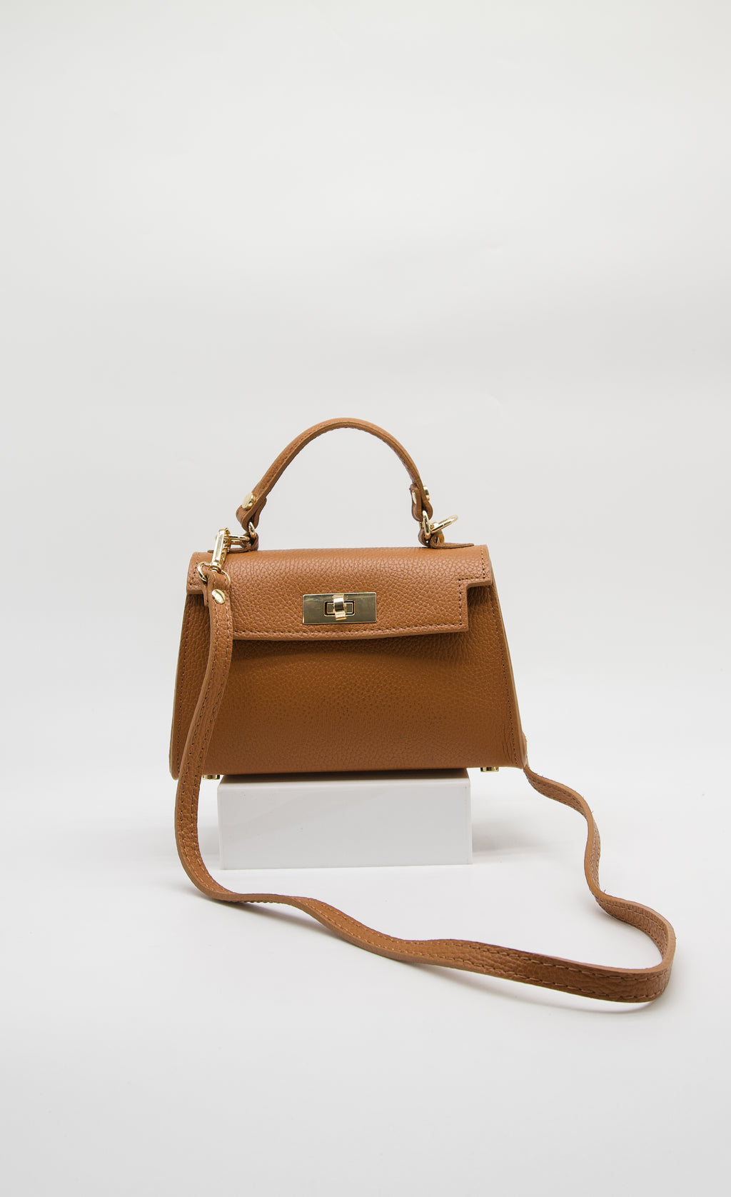 Martina Top Handle Turn Clasp Handbag