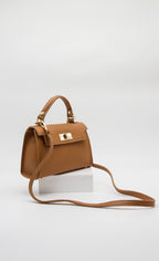Martina Top Handle Turn Clasp Handbag