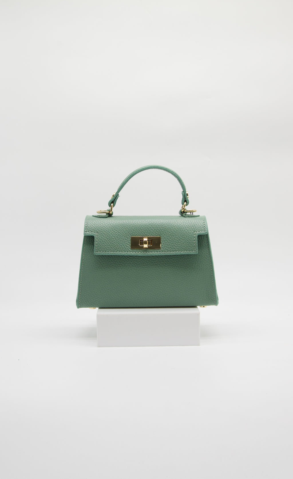 Martina Top Handle Turn Clasp Handbag