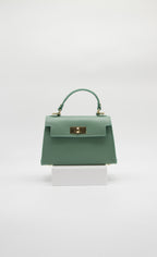 Martina Top Handle Turn Clasp Handbag