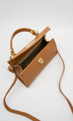 Martina Top Handle Turn Clasp Handbag