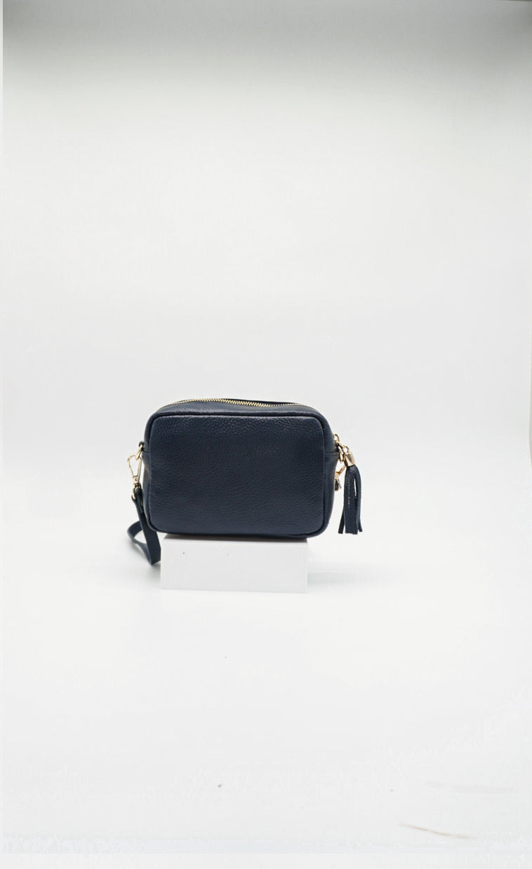 Petite Italian Leather Camera Bag