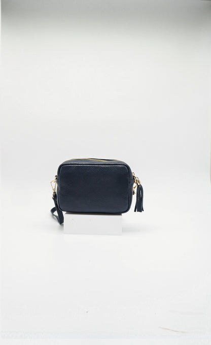 Petite Italian Leather Camera Bag