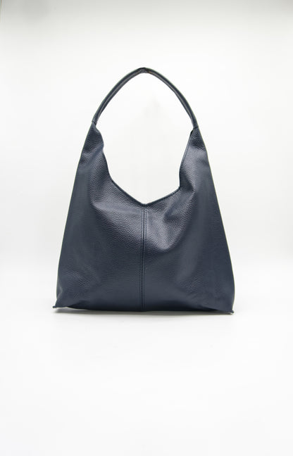 Gaia Hobo Slouch Italian Leather Tote Bag