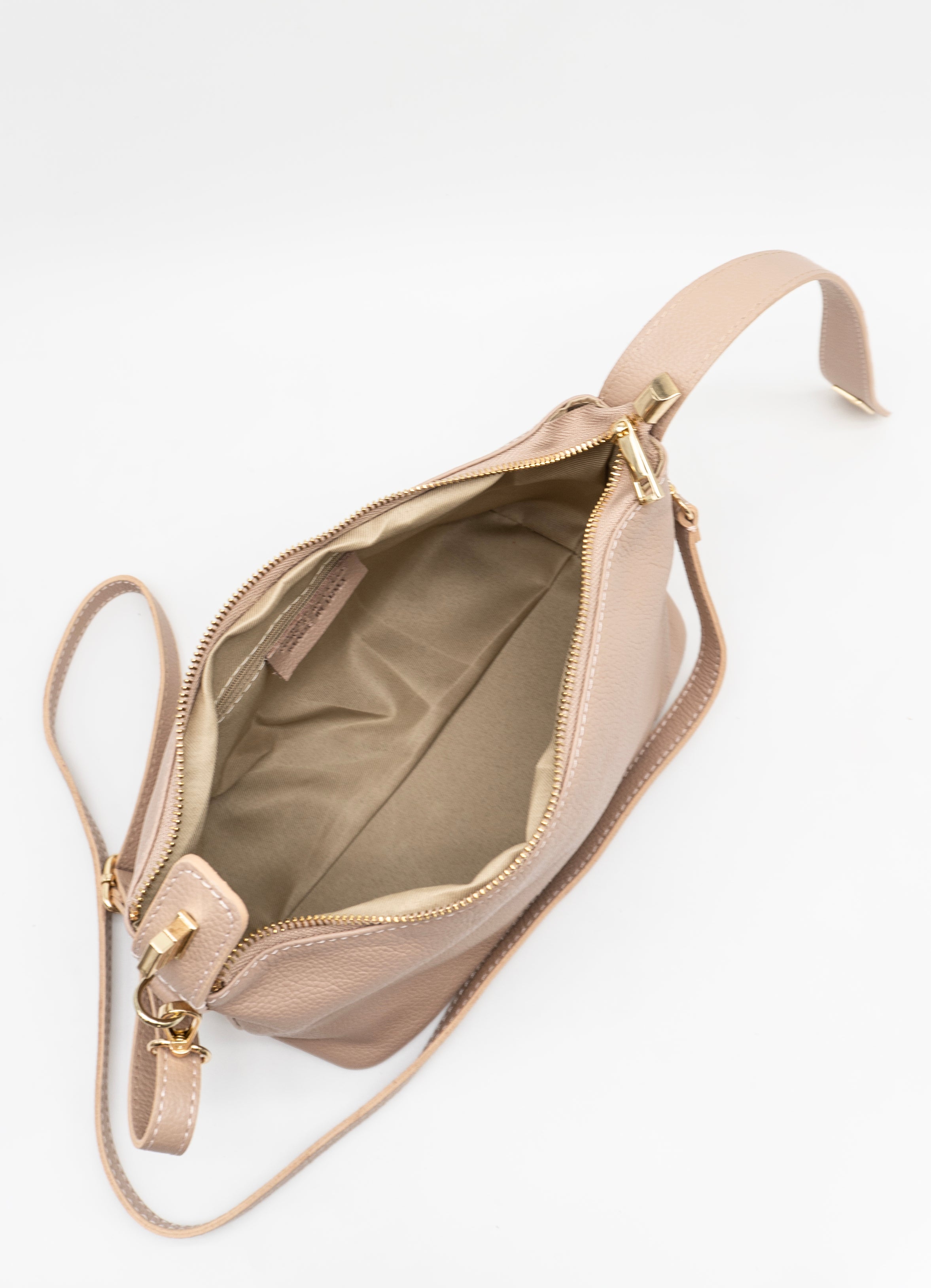Sia Italian Leather Slouch Handbag