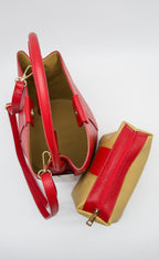 Paola Italian Leather Bucket Bag