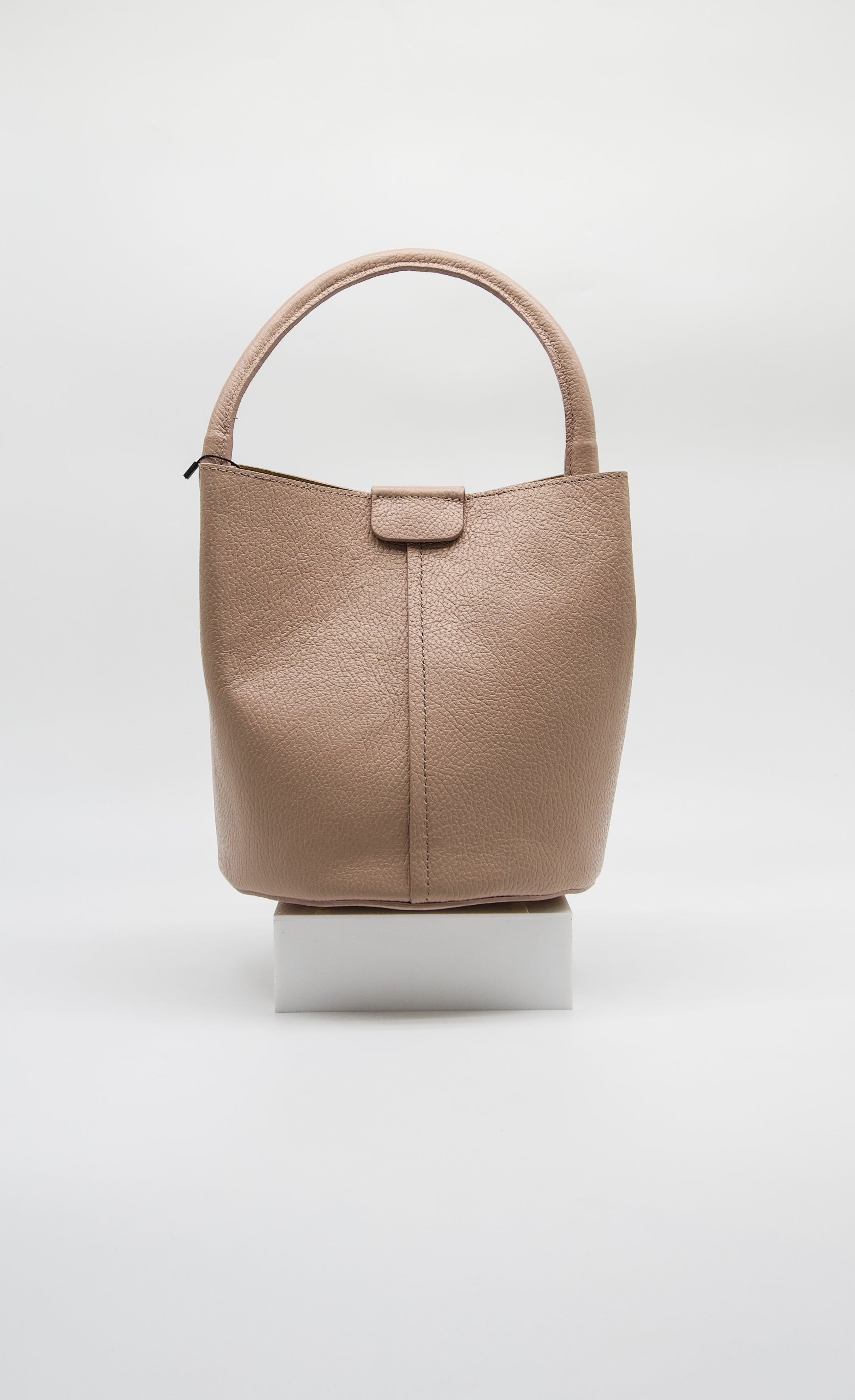 Paola Italian Leather Bucket Bag