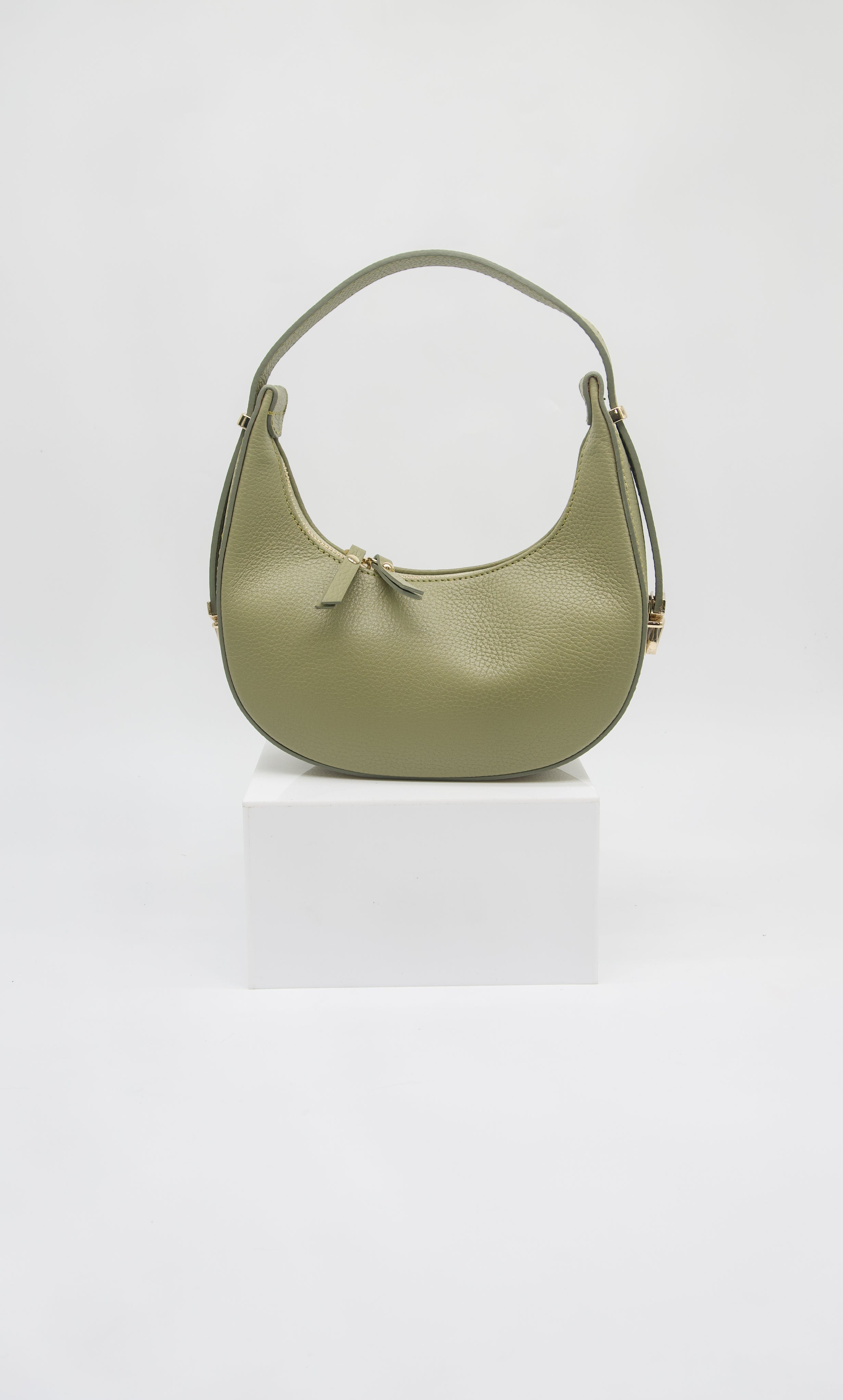 Pia Italian Leather Crescent Bag