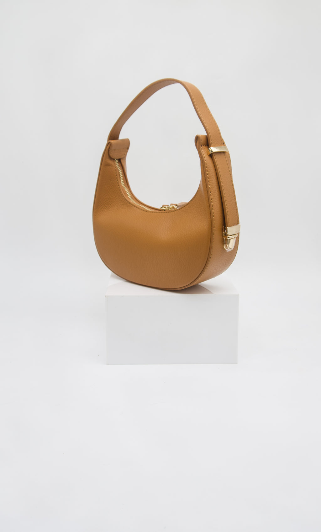Pia Italian Leather Crescent Bag