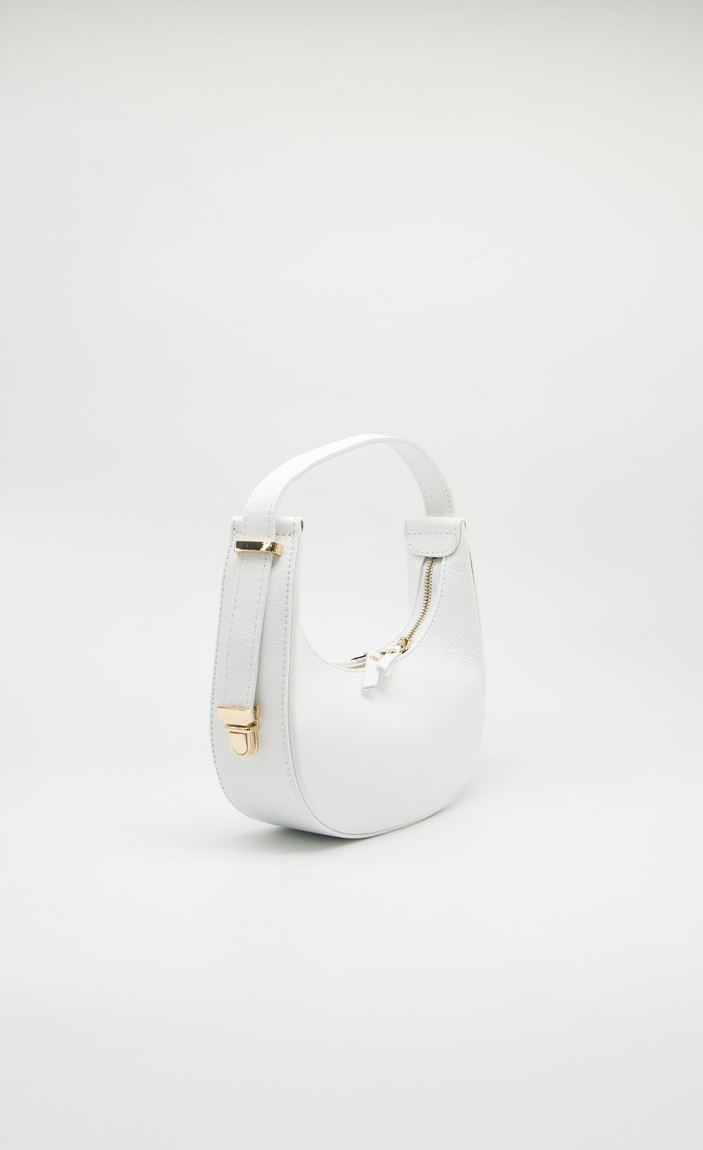 Pia Italian Leather Crescent Bag