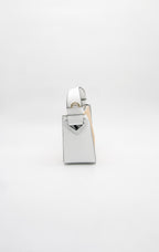 Francesca Raffia & Leather Top Handle Bag