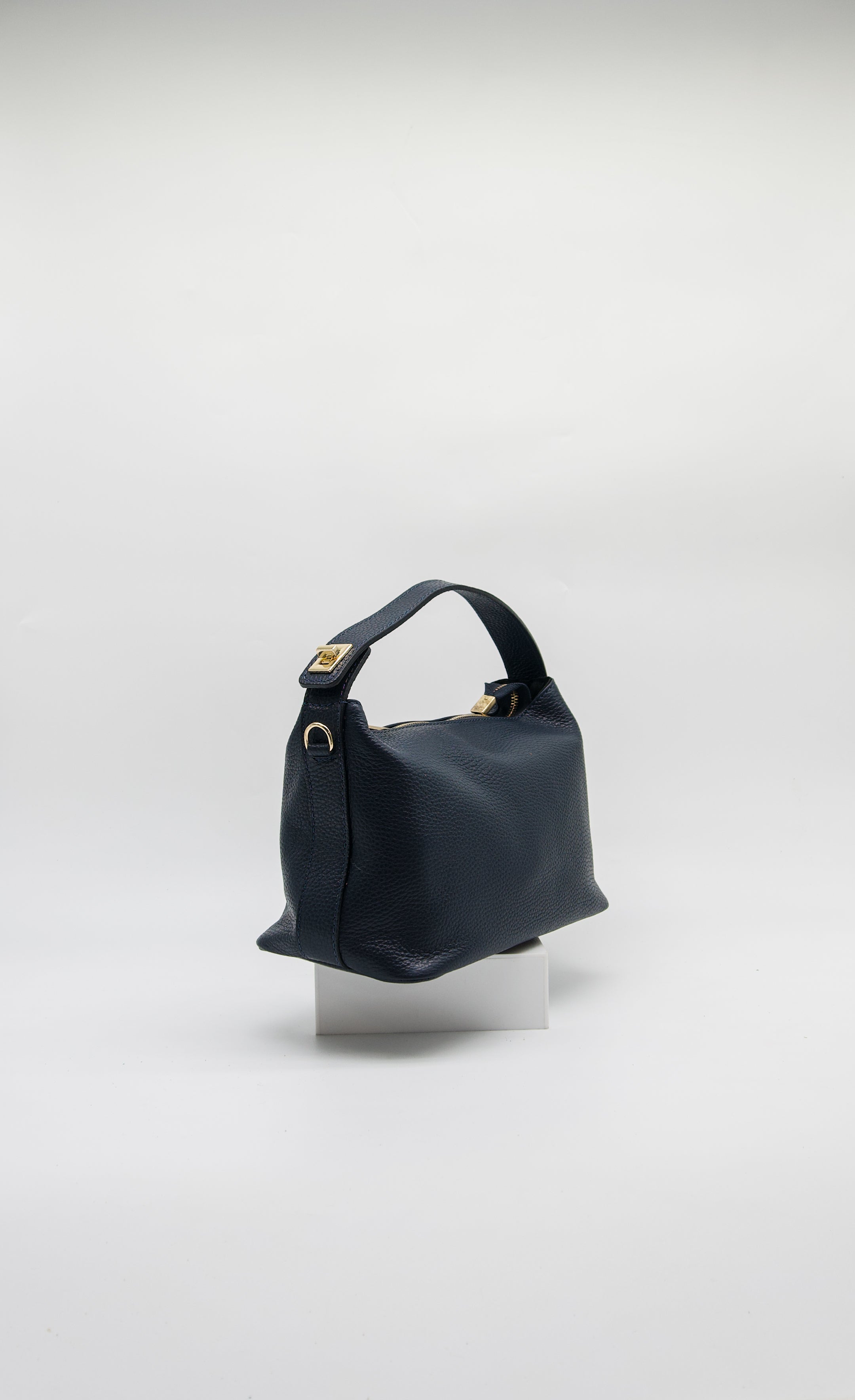 Sia Italian Leather Slouch Handbag