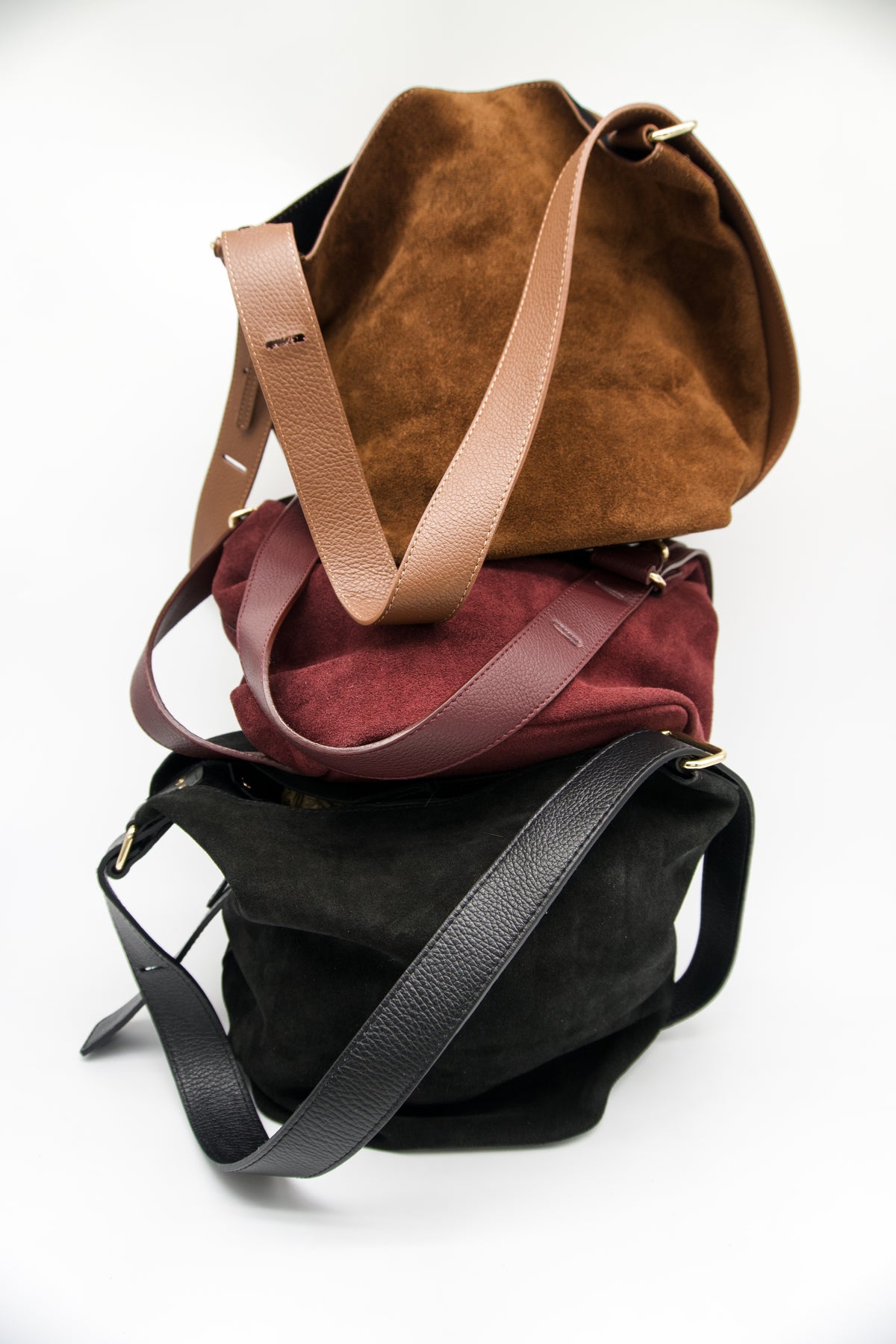 Mariella Italian Suede Bucket bag