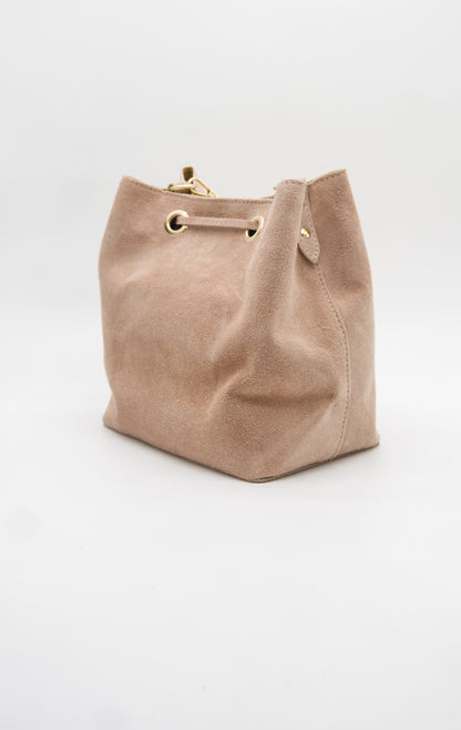 Elena Soft Italian Suede Bucket Bag