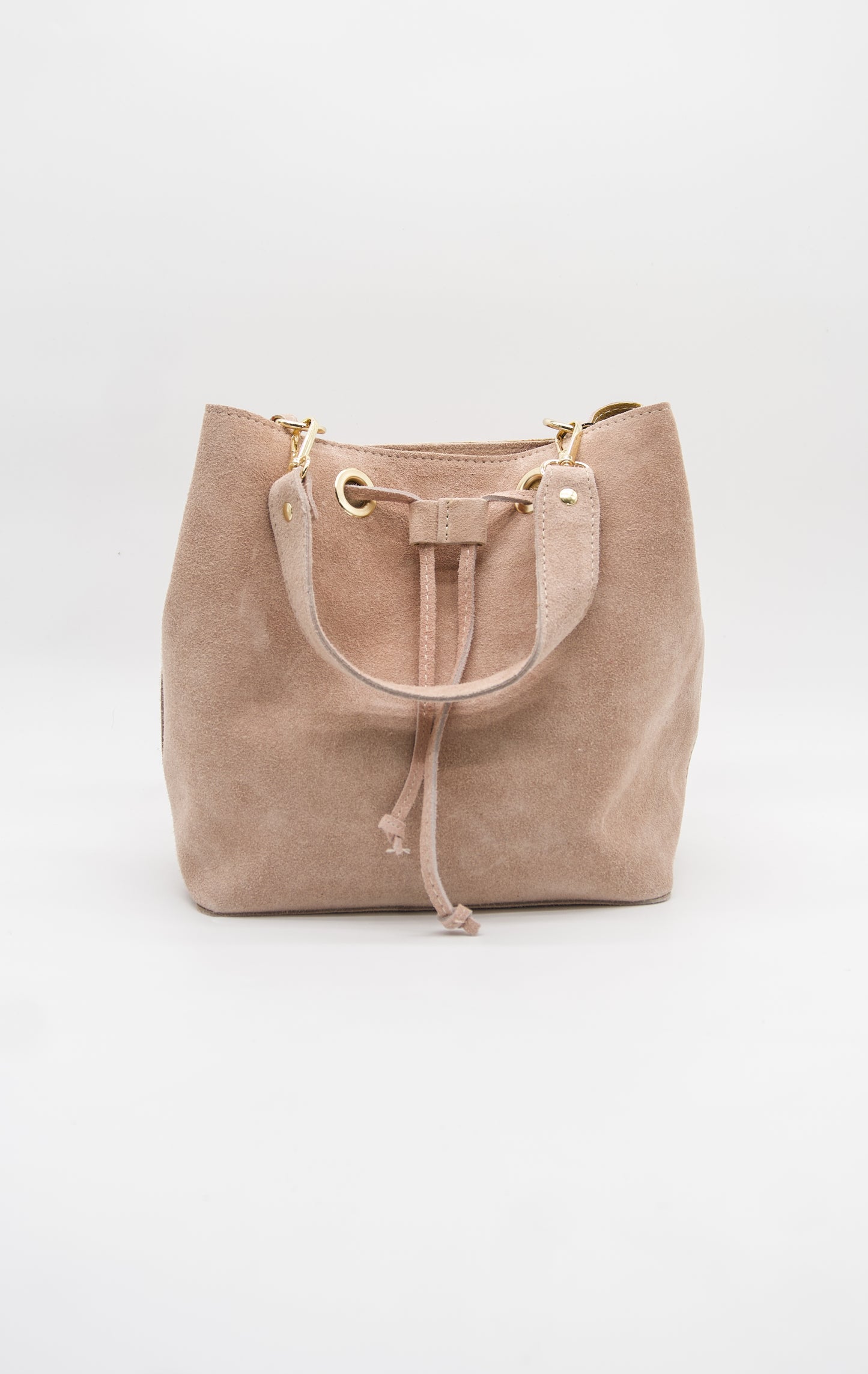 Elena Soft Italian Suede Bucket Bag