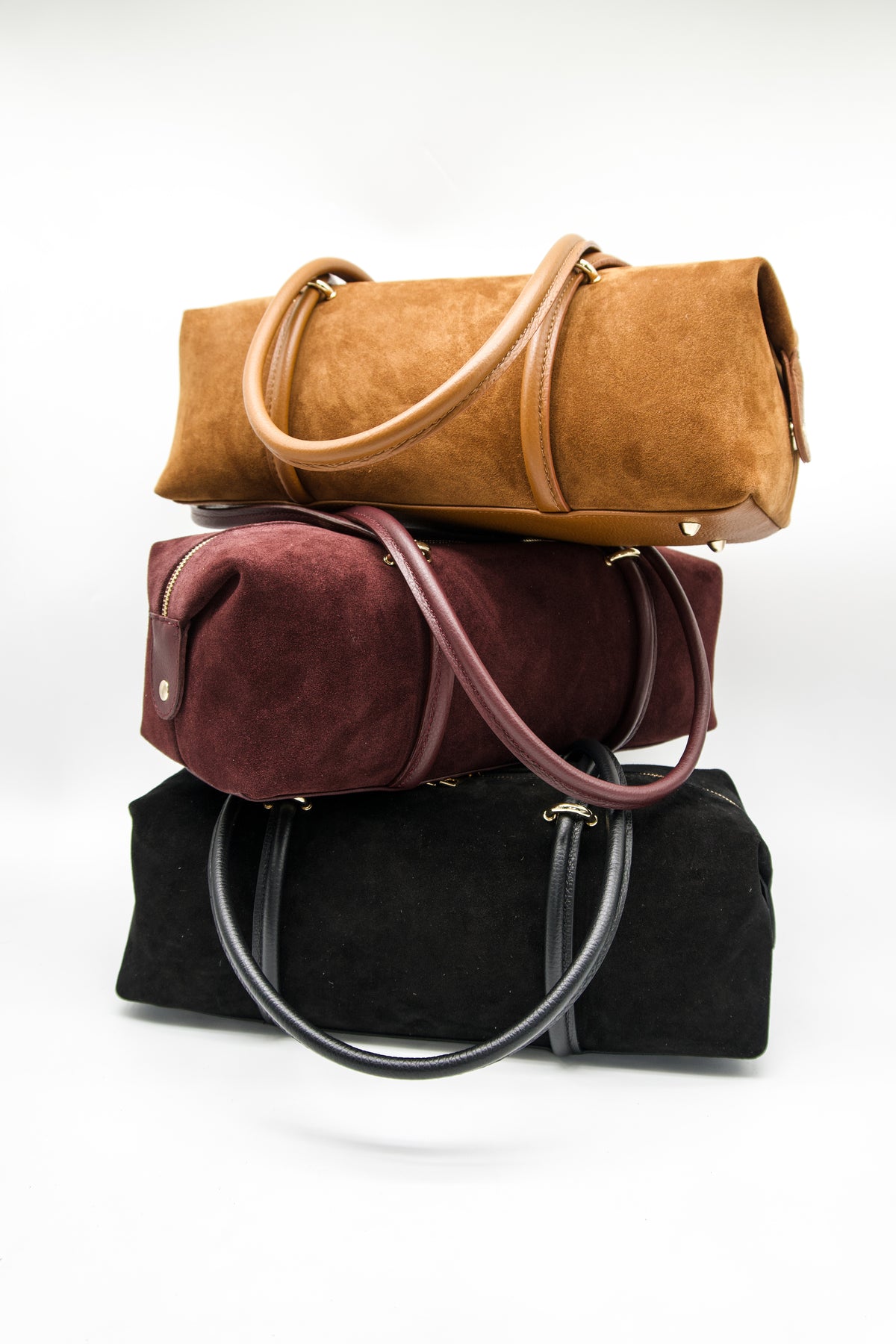 Elisabetta Italian Suede East West Bag