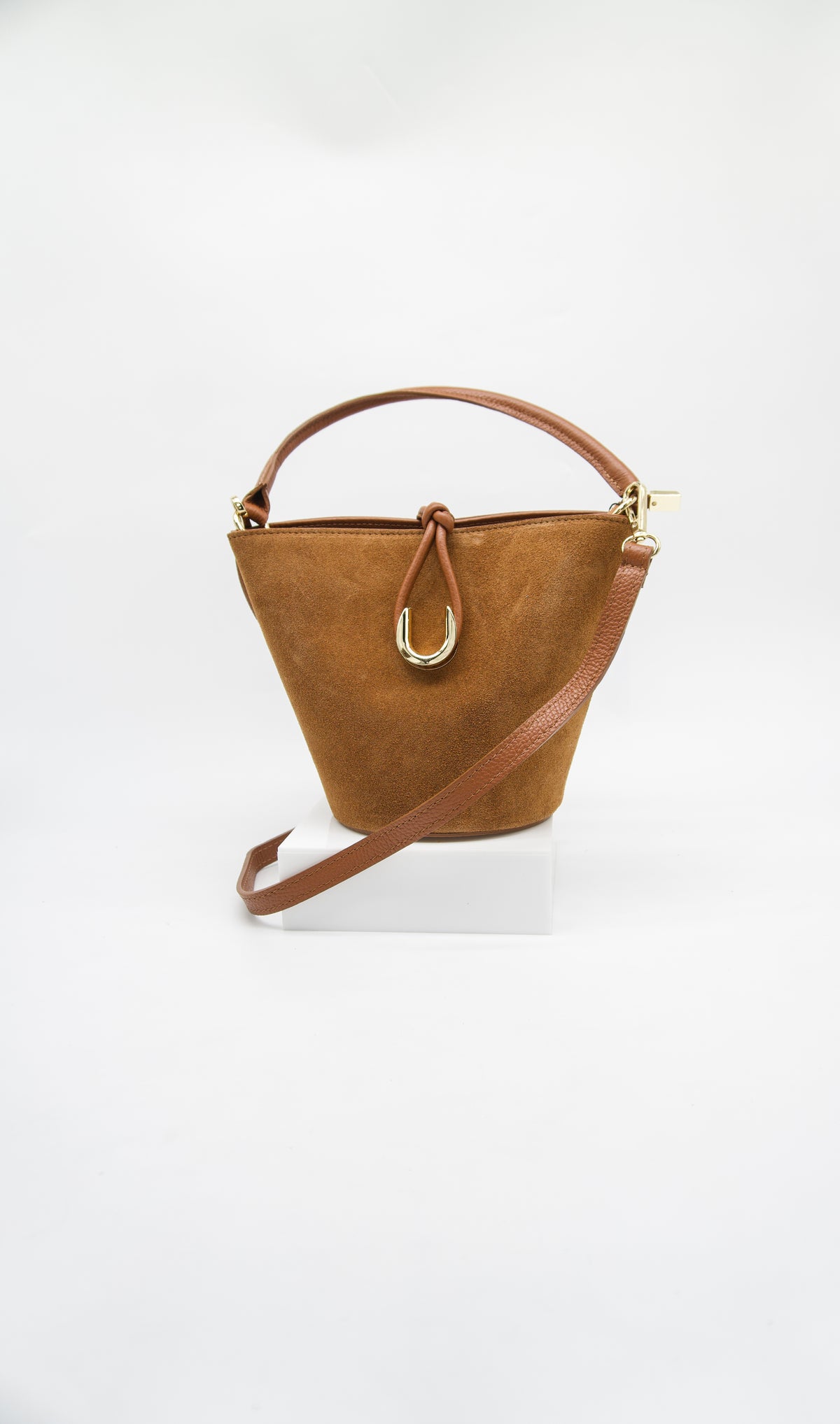 Giorgia Italian Suede Bucket Bag