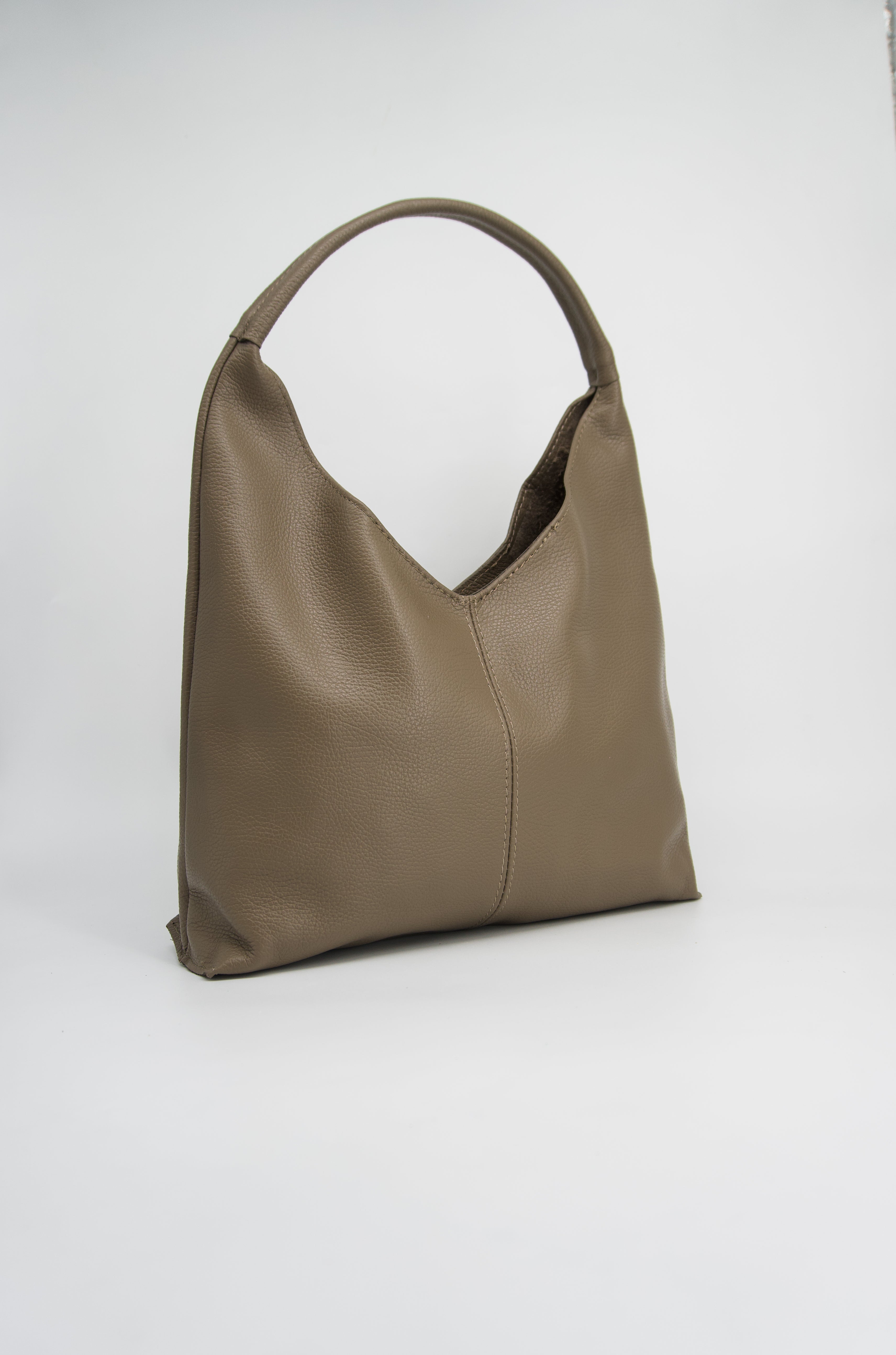 Gaia Hobo Slouch Italian Leather Tote Bag