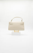 Viola Top Handle Turn Clasp Italian Leather Bag